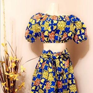 Ankara Women’s Two Pieces Skirts & Top